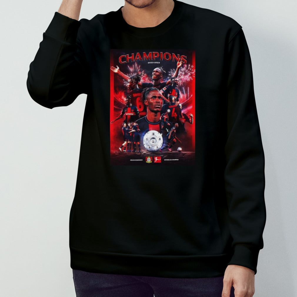 Congratulations Bayer Leverkusen Odilon Kossounou Bundesliga Champions 2023 2024 Shirts