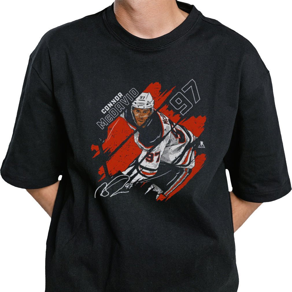 Connor Mcdavid Edmonton Stripes T Shirt