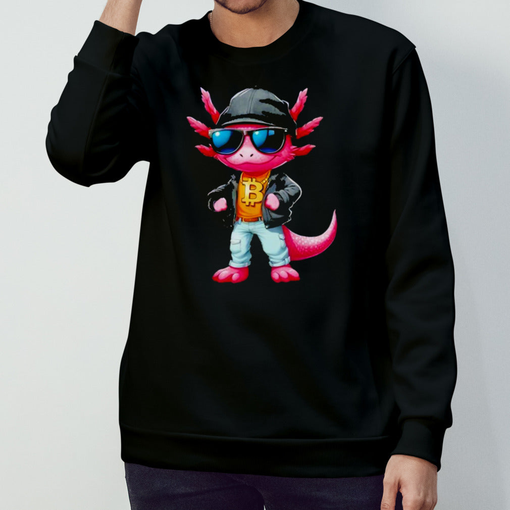 Cool Axolotl Hodler Sunglasses Neckless Bitcoin Bitcoin Shirts