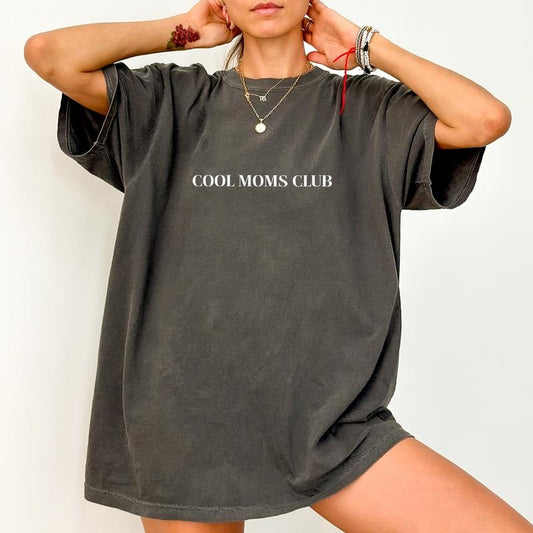 Cool Moms Club Comfort Colors Shirt, Mom Life Graphic Tee, Boy Mom T-shirt, Mom Appreciation Gift, Cool Mom Clothing