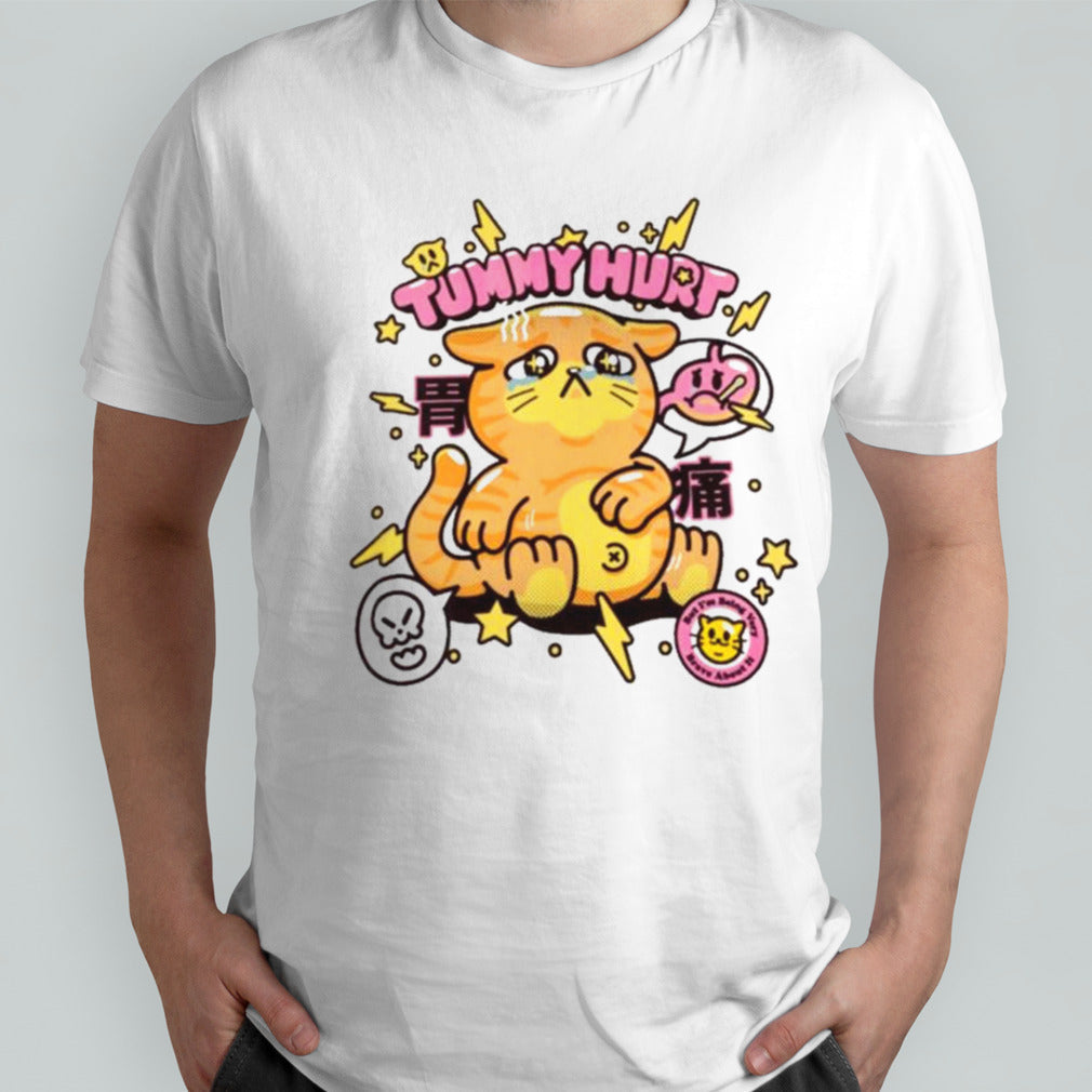 Cool Tummy Hurt Cat T-shirt