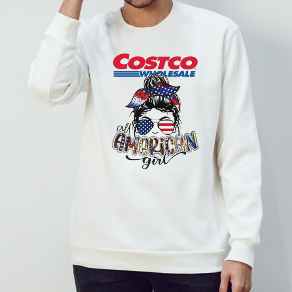 Costco Wholesale all American girl messy bun shirts