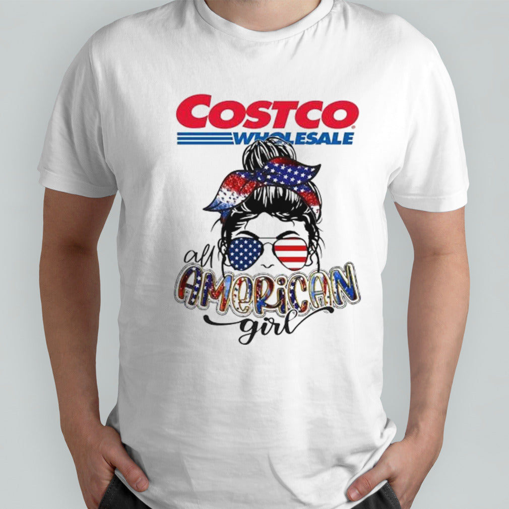 Costco Wholesale all American girl messy bun shirts