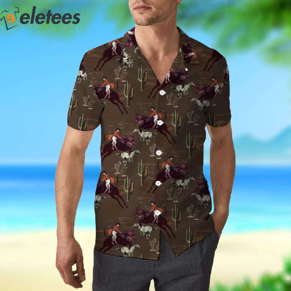Cowboys Horse Racing Kentucky Derby Aloha Hawaiian Shirt