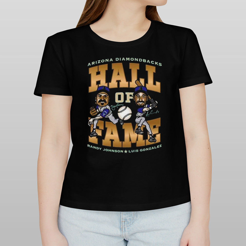 D-backs Hall of Fame Ceremony Luis Gonzalez And Randy Johnson Shirt