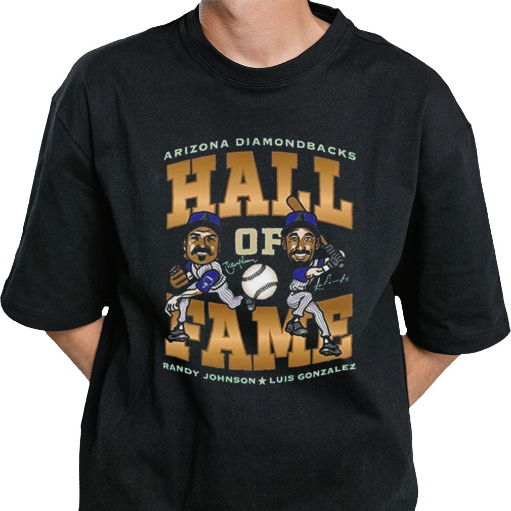 D-backs Hall of Fame Ceremony Luis Gonzalez And Randy Johnson Shirt