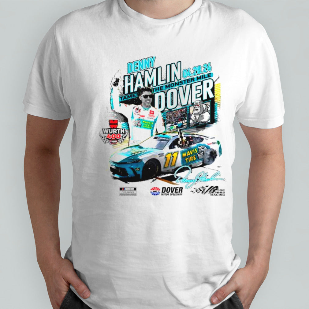 Denny Hamlin Checkered Flag Sports 2024 WsÃ¼rth 400 Race win shirts