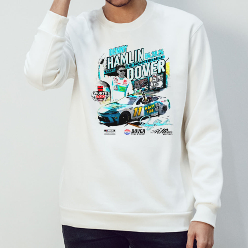 Denny Hamlin Checkered Flag Sports 2024 WsÃ¼rth 400 Race win shirts