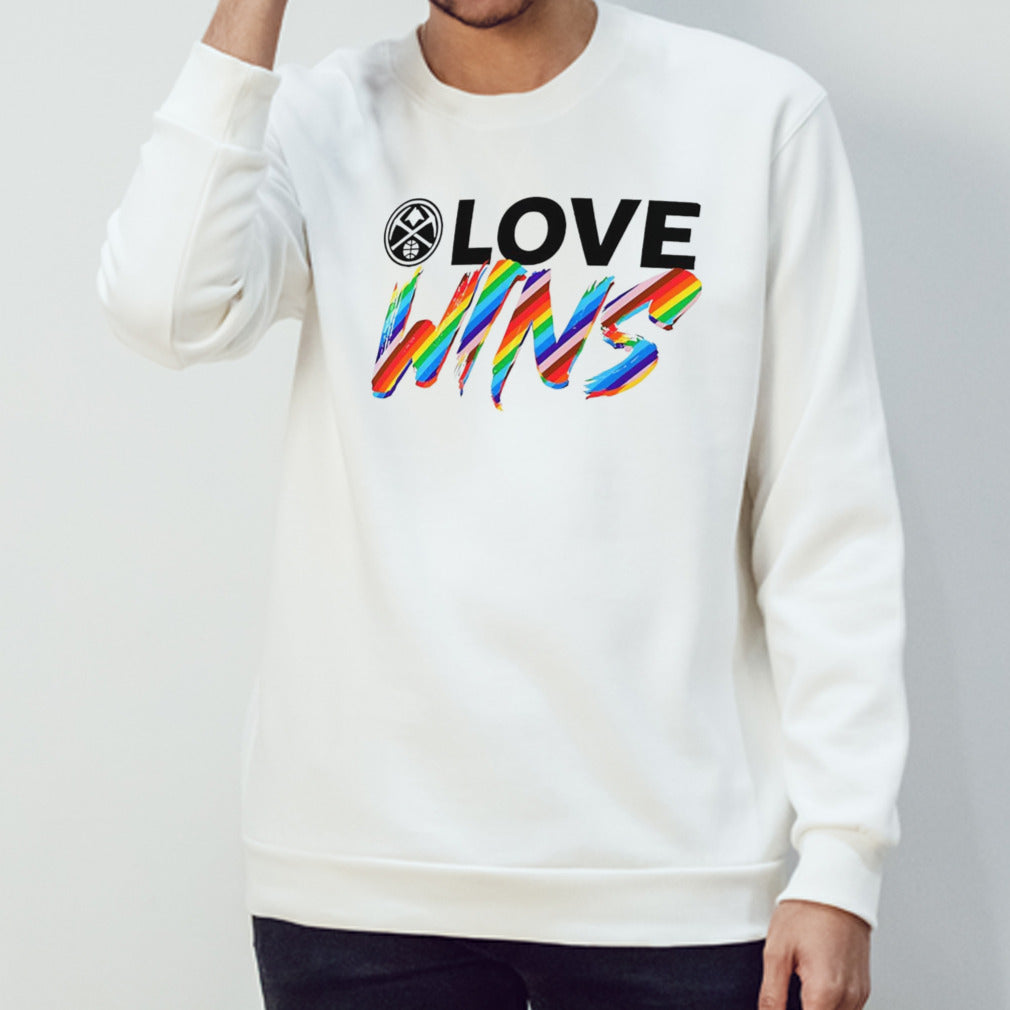 Denver Nuggets love wins rainbow pride shirt