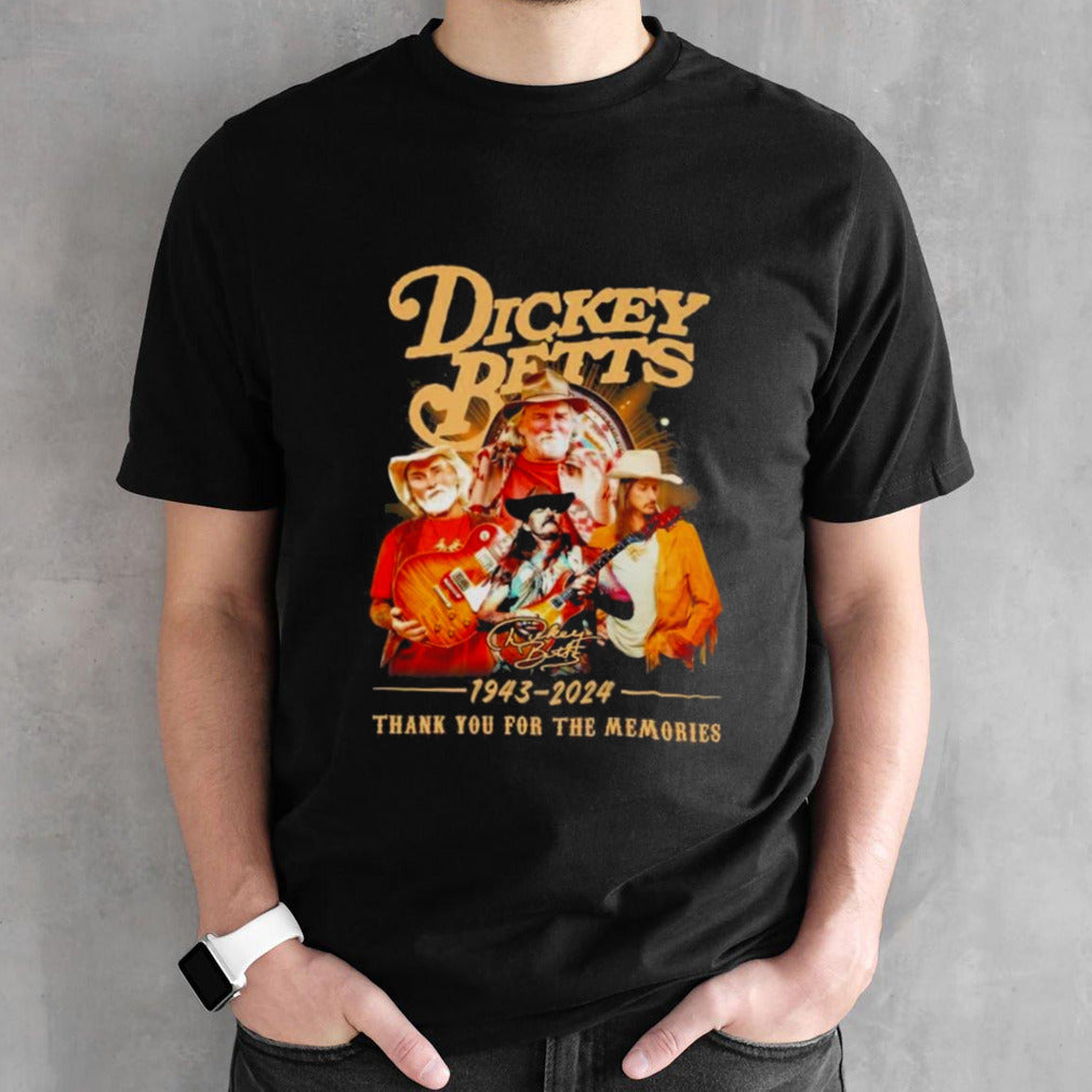 Dickey Betts 1943-2024 Thank You For The Memories Signature Shirts