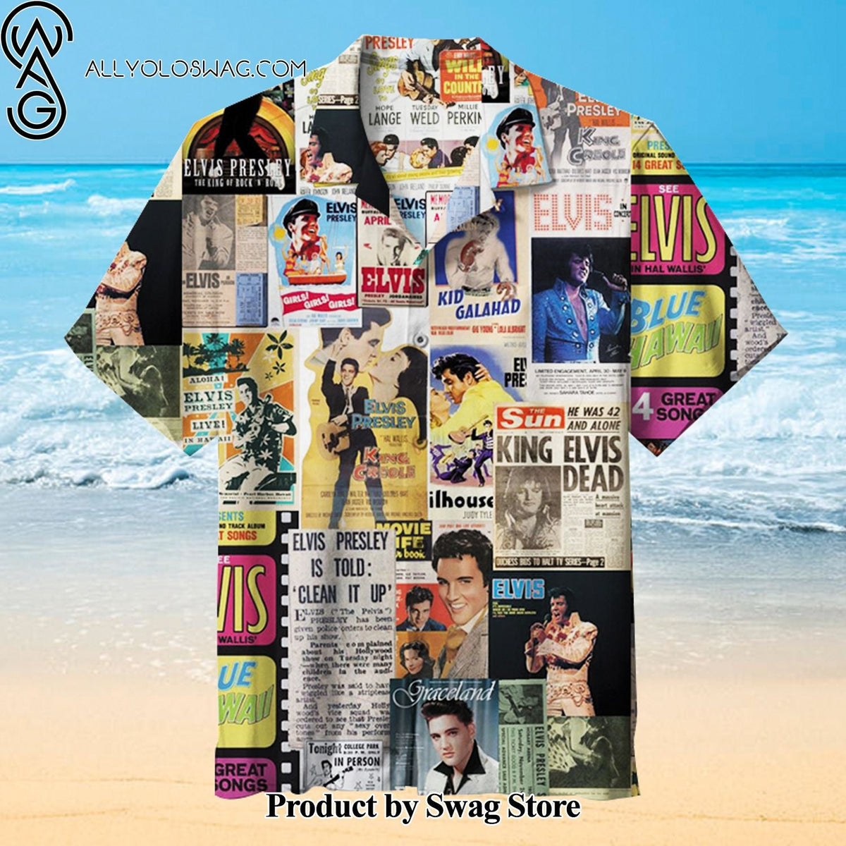 Elvis Aron Presley Streetwear Hawaiian Shirt