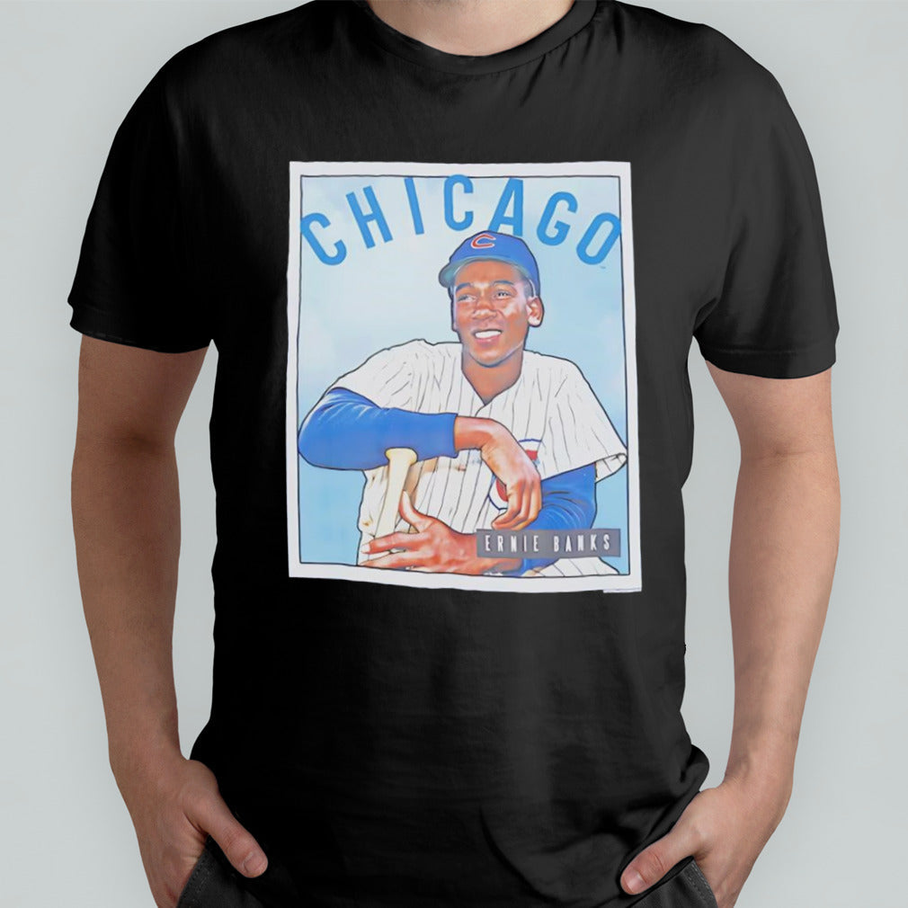 Ernie Banks Chicago Cubs retro shirt