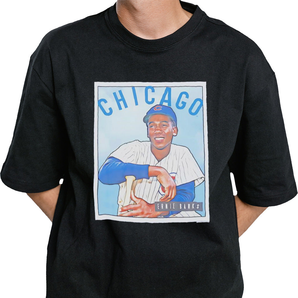 Ernie Banks Chicago Cubs retro shirt