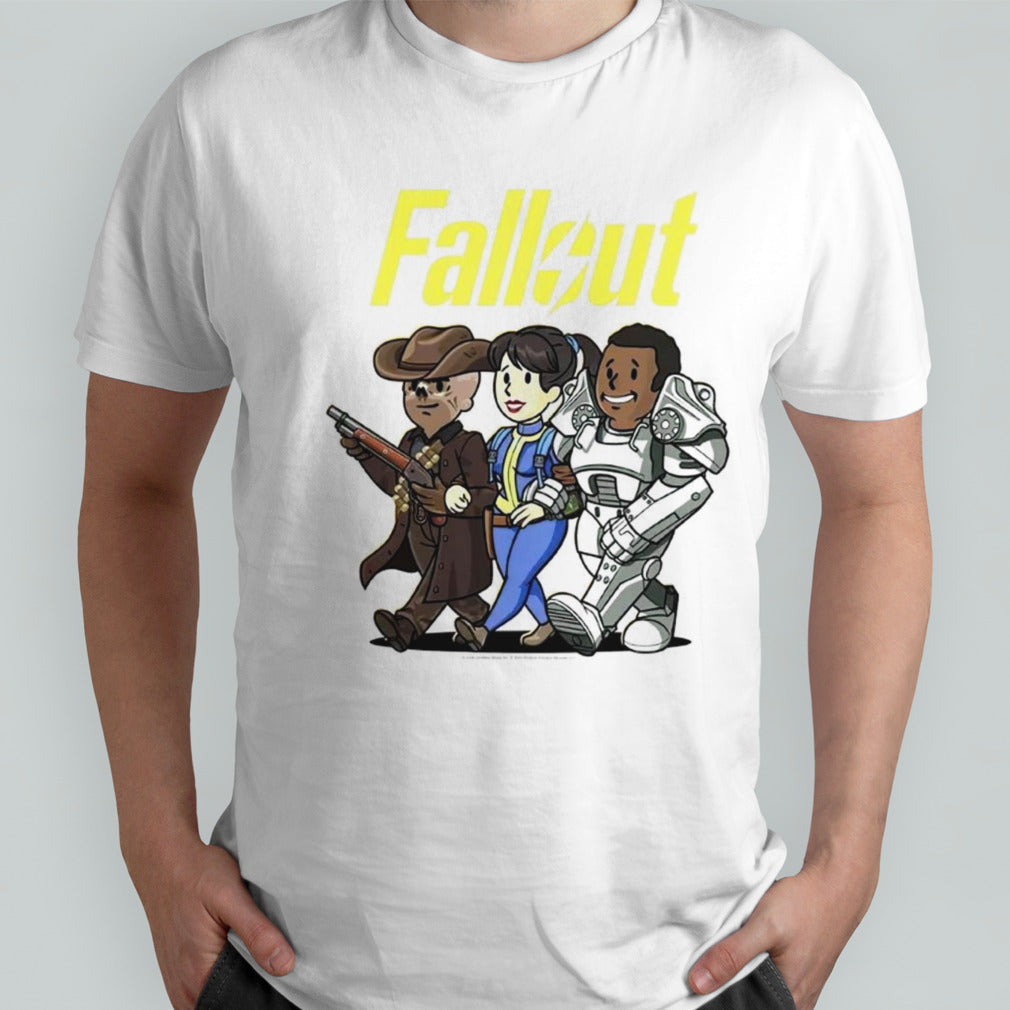 Fallout cartoon trio shirts