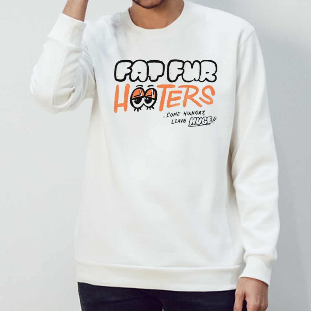 Fap fur hooters come hungry leave huge shirt