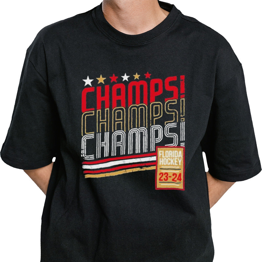 Florida Hockey Champs Champs Champs 2024 shirt