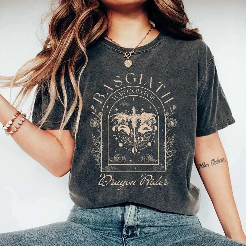 Fourth Wing Shirt, Basgiath War College Tee, Dragon Rider, Violet Sorrengail, Xaden Riorson, Riders Quadrant, Fantasy reader, Bookish Shirt