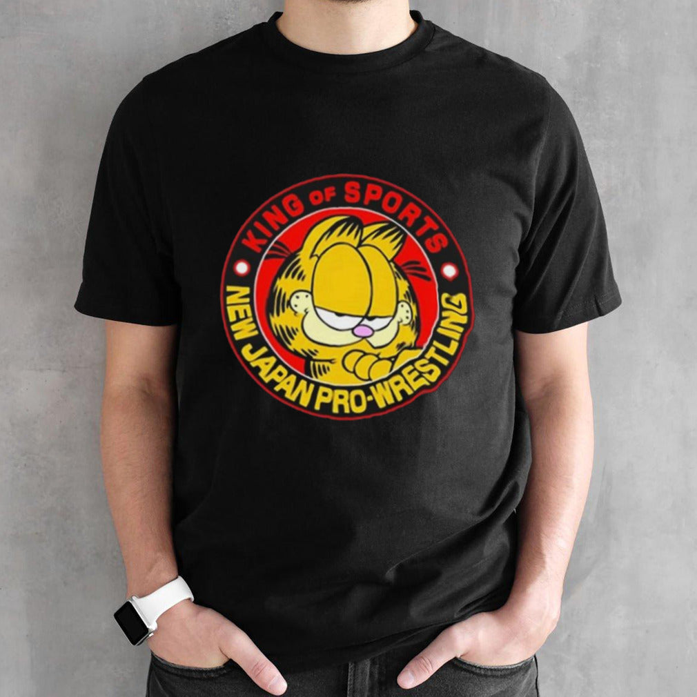 Garfield King Of Sports New Japan Pro Wrestling Shirts