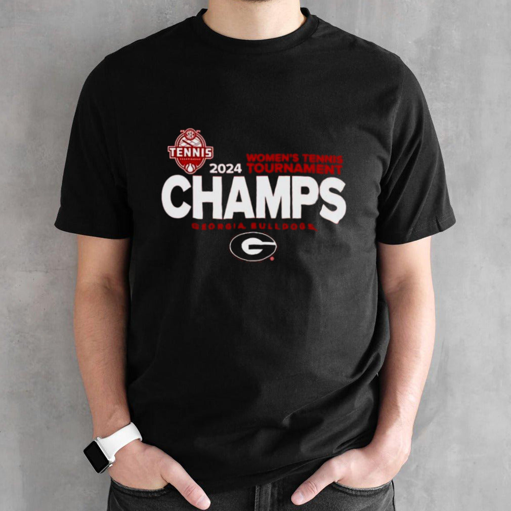 Georgia Bulldogs 2024 SEC Womensâ€™s Tennis Champions Locker Room T-Shirts