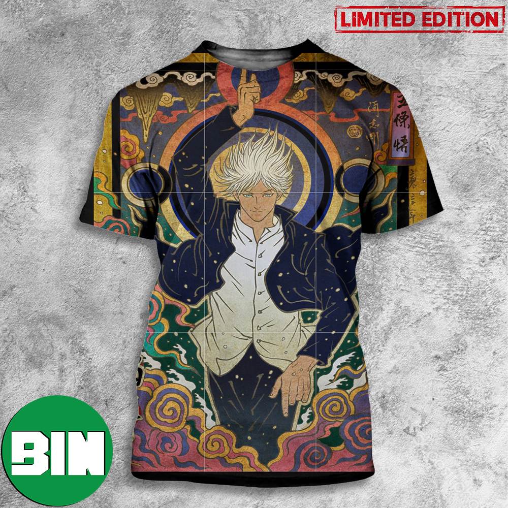 Gojo Satoru Jujutsu Kaisen Traditional Art Style 3D T-Shirts