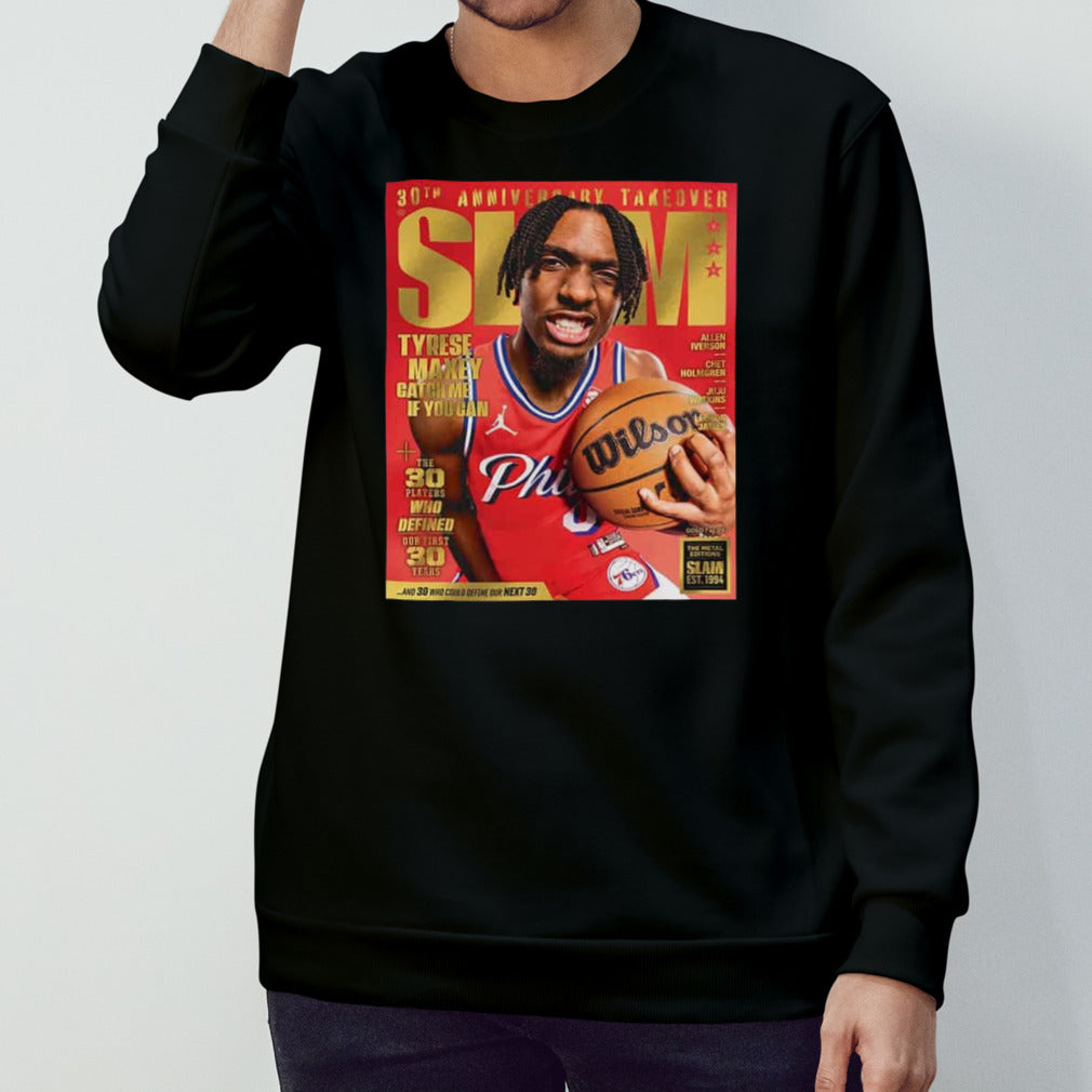Golden Metal Slam 248 30th Anniversary Takeover Cover Star Tyrese Maxey Catch Me If You C T-Shirts