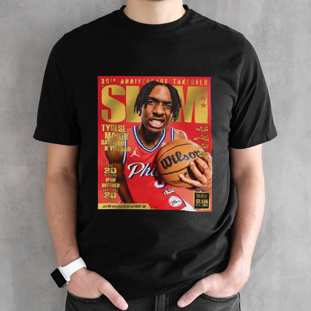 Golden Metal Slam 248 30th Anniversary Takeover Cover Star Tyrese Maxey Catch Me If You C T-Shirts