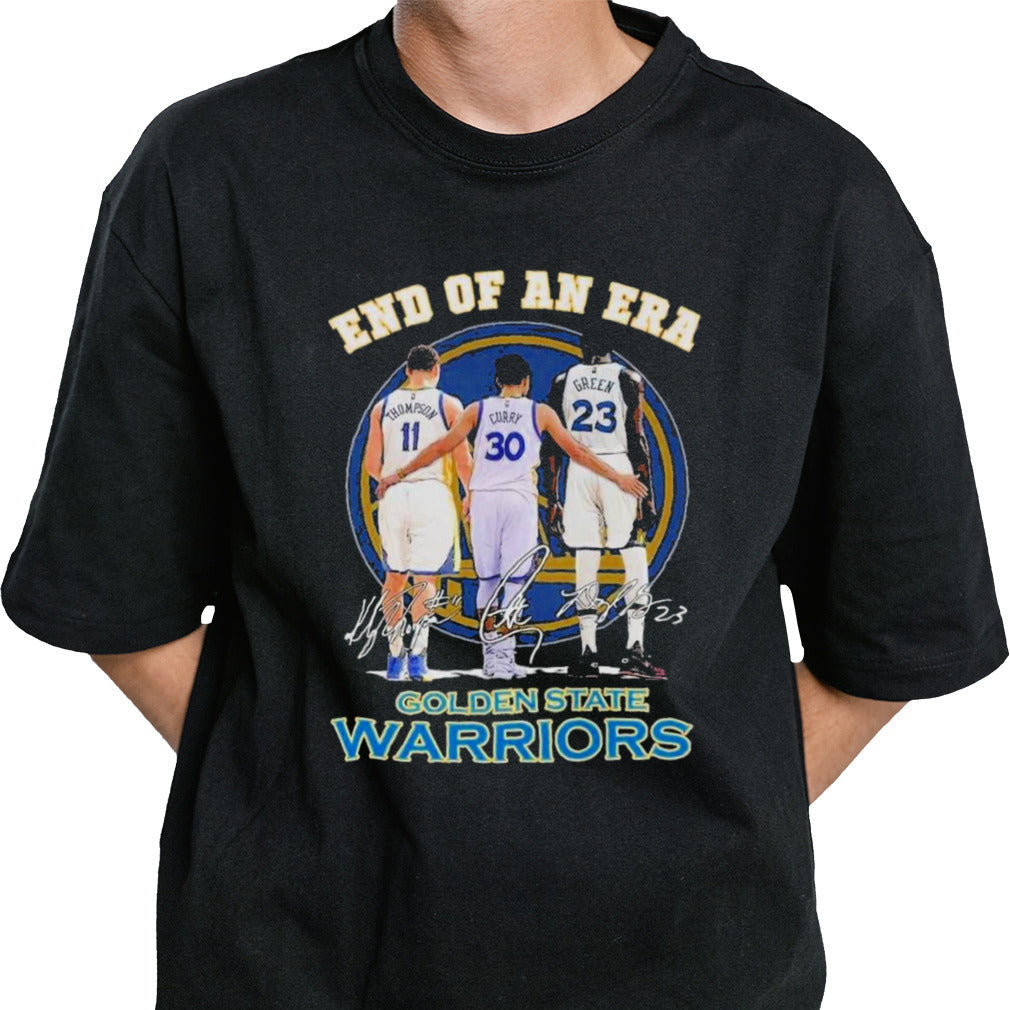 Golden State Warriors End Of An Era Stephen Curry KlayThompson Green Fan T-Shirt