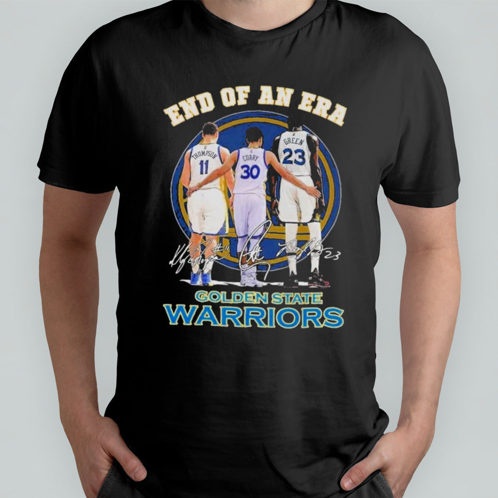 Golden State Warriors End Of An Era Stephen Curry KlayThompson Green Fan T-Shirt