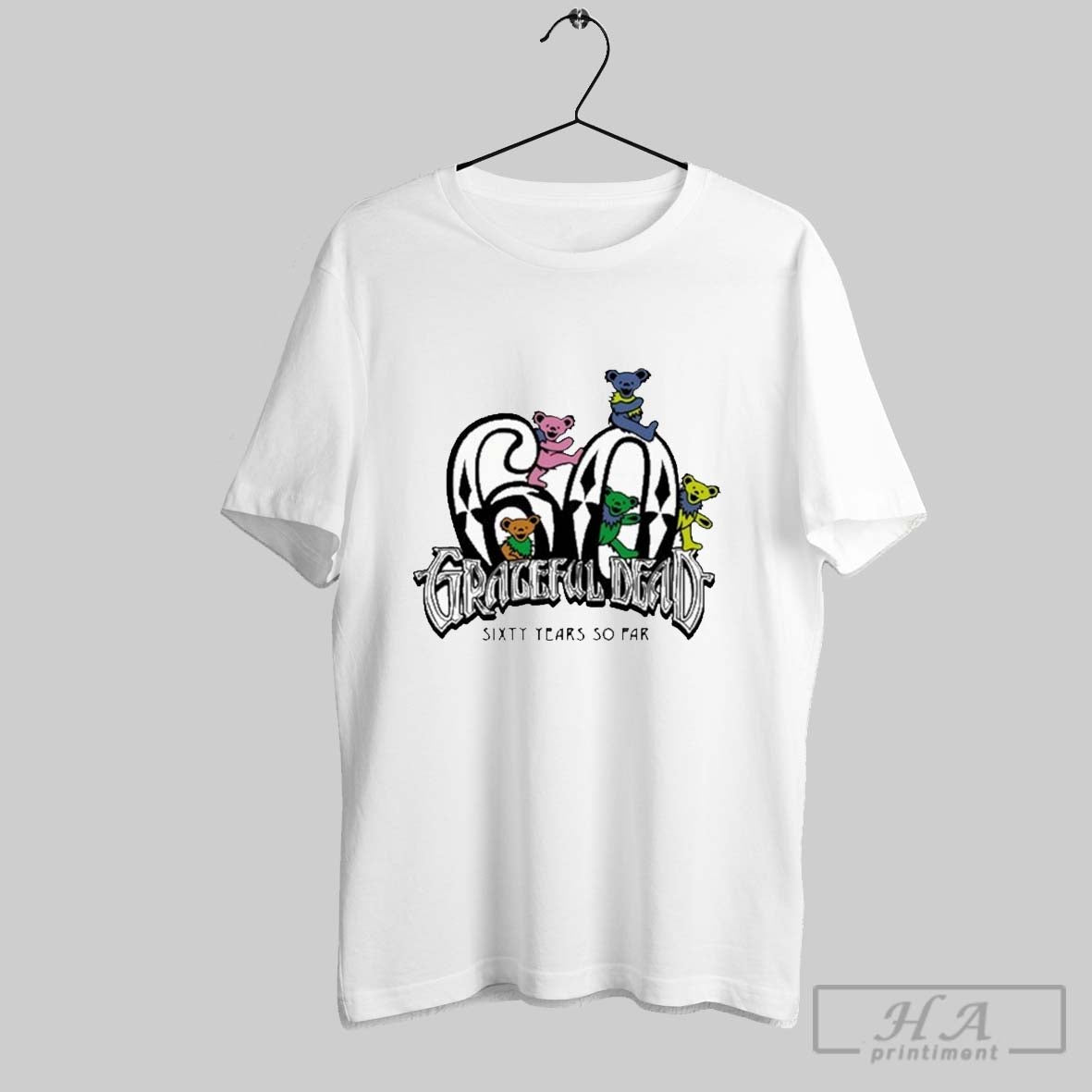 Grateful Dead Diamond Bears 60 Years So Far T Shirts