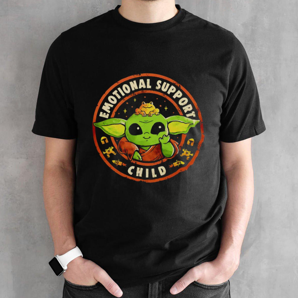 Grogu emotional support child shirts