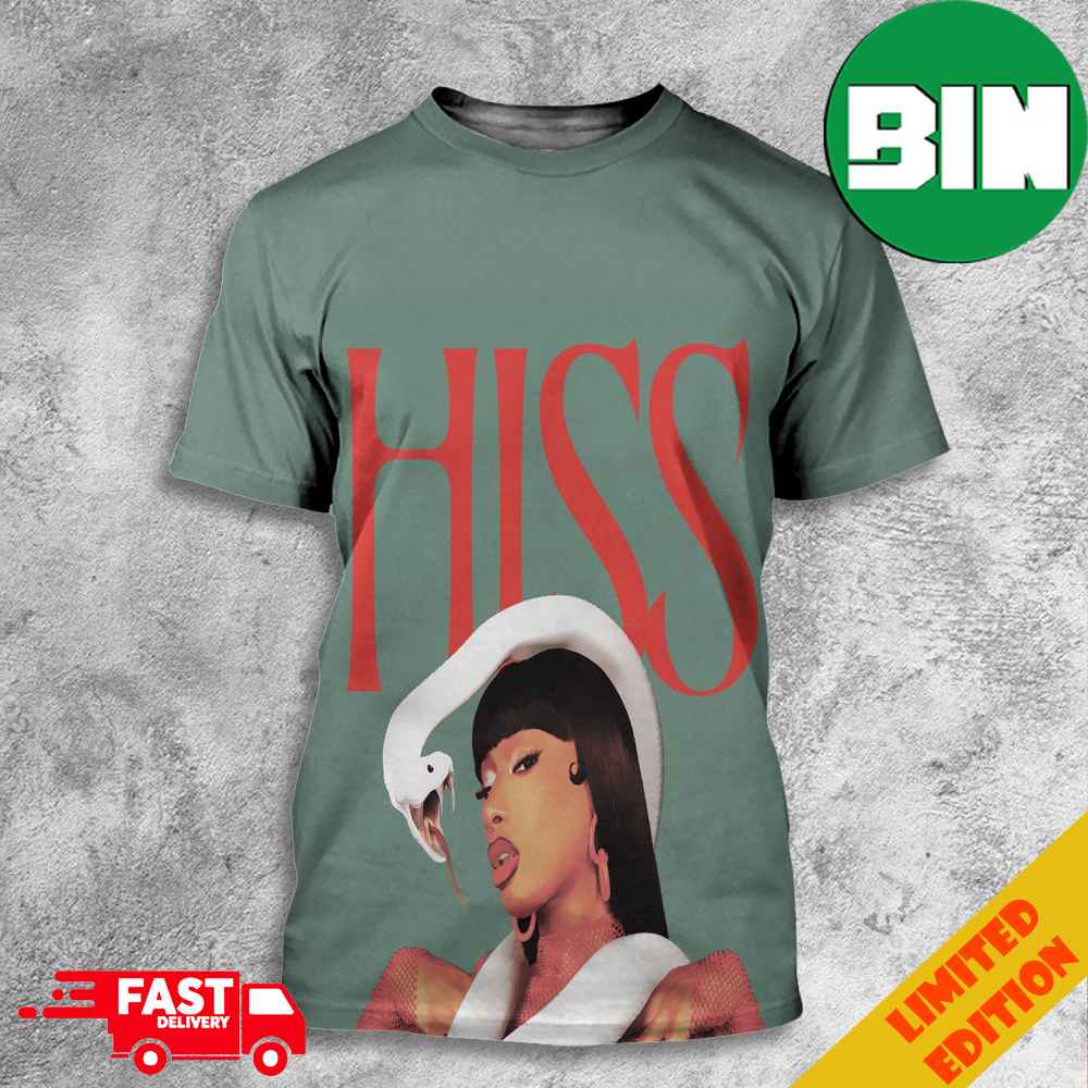 HISS By Megan Thee Stallion Poster Music Merchandise Fan Gifts 3D T-Shirts