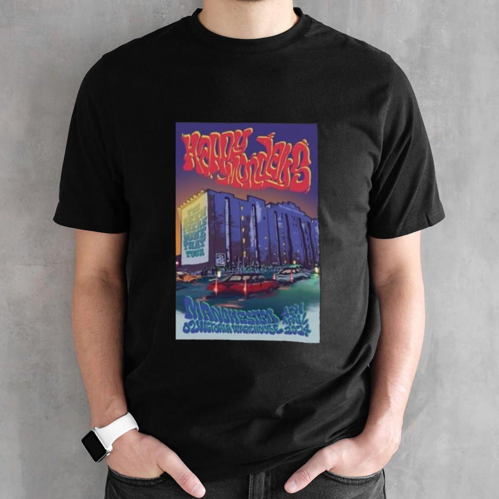 Happy Mondays Band April 4th 2024 O2 Victoria Warehouse Manchester UK Shirts