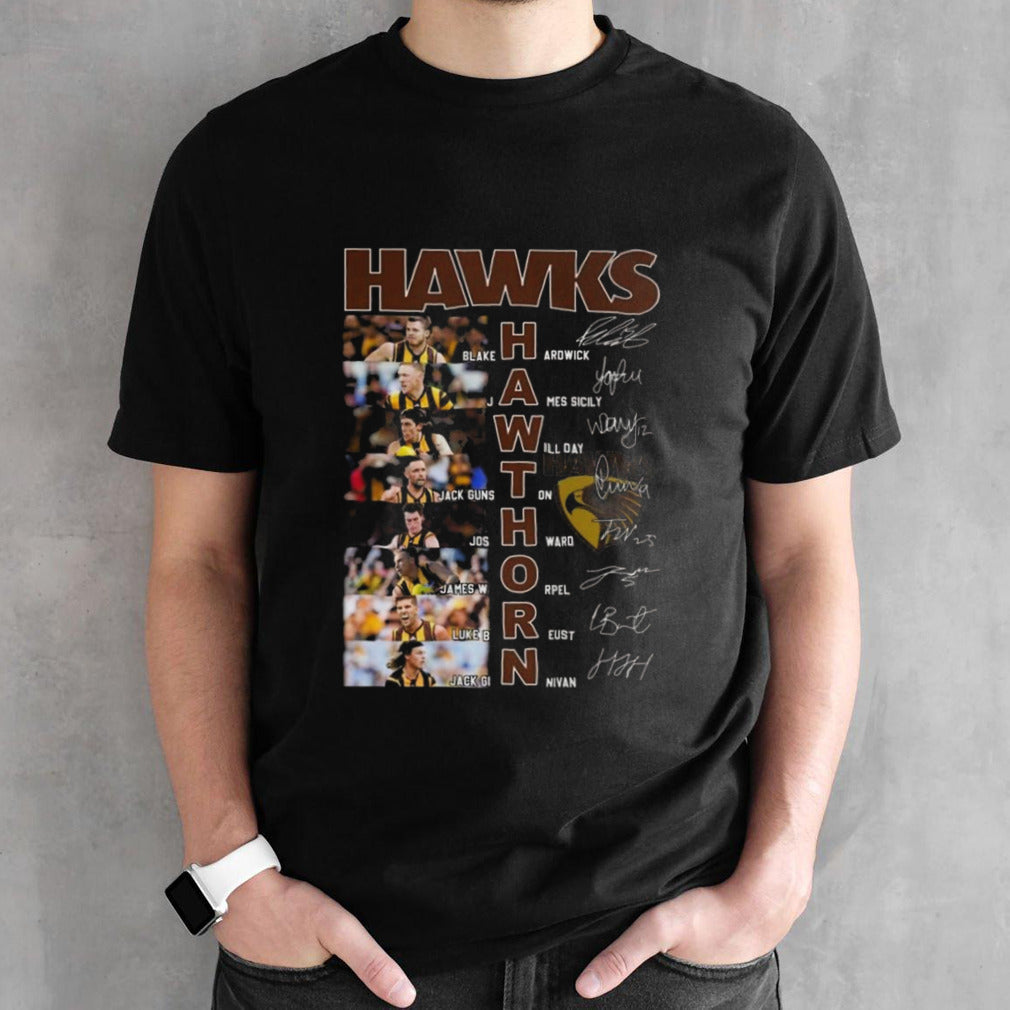 Hawthorn Football Club 2024 Team Players Signatures T-shirt
