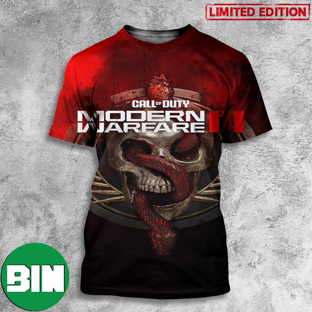 High-res Version of the Modern Warfare Call of Duty III Edition Art 3D T-Shirts