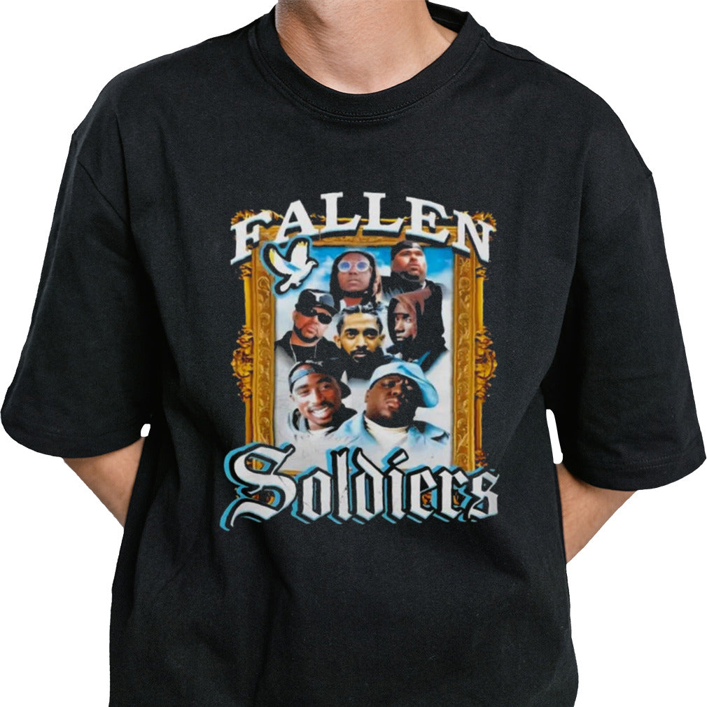 Hip Hop Uncensored Fallen Soldiers Streetwear T Shirt
