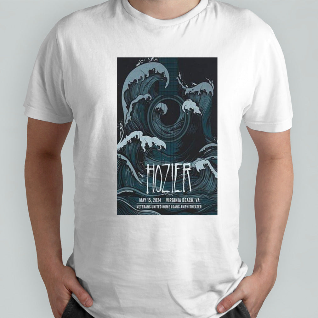 Hozier Show At Veterans United Virginia Beach Va On May 15 2024 Poster T-Shirt