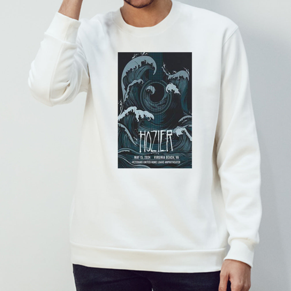 Hozier Show At Veterans United Virginia Beach Va On May 15 2024 Poster T-Shirt