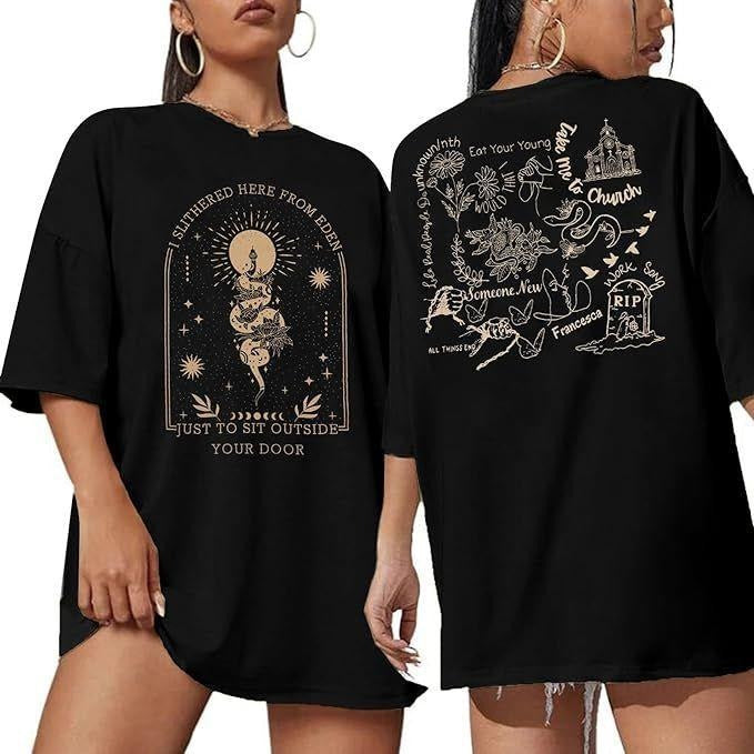 Hozier unreal unearthed merch, Hozier 2 sides tshirt