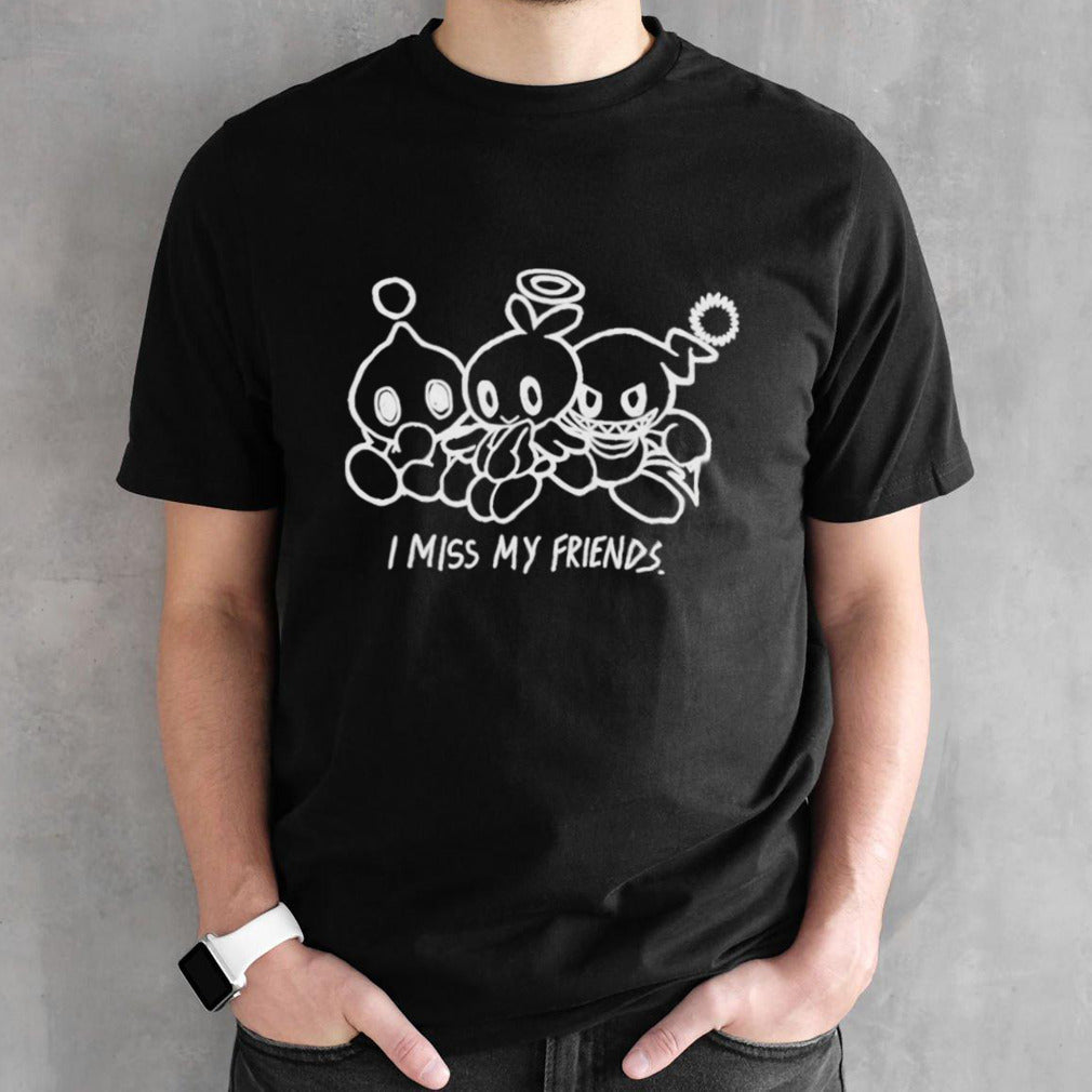 I Miss My Friends Normal Chaos, Hero Chao And Dark Chao Shirts