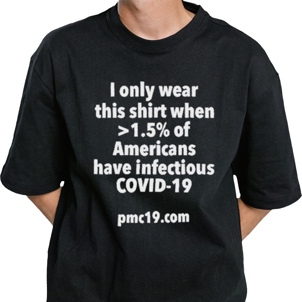 I Only Wear This Shirt When 1.5% Of Americans Have Infectious Covid-19 Shirt