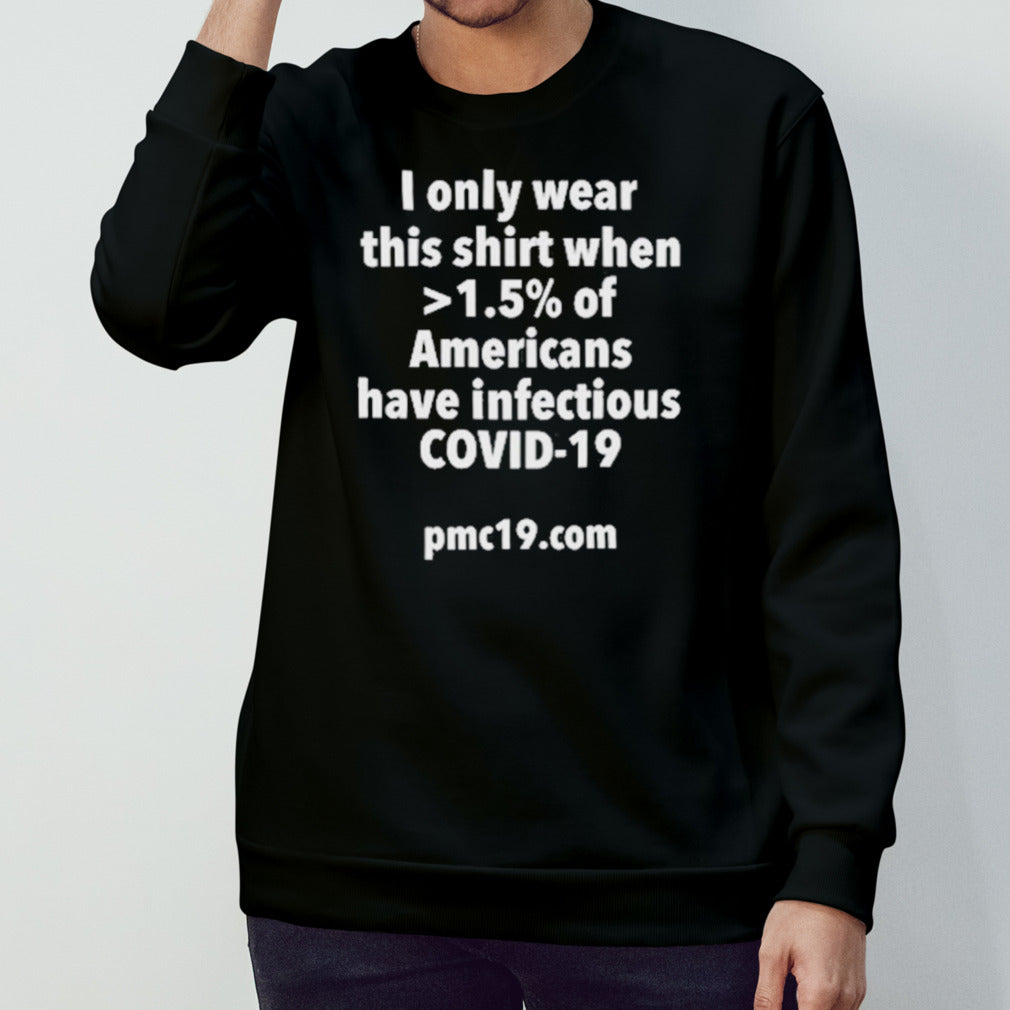I Only Wear This Shirt When 1.5% Of Americans Have Infectious Covid-19 Shirt