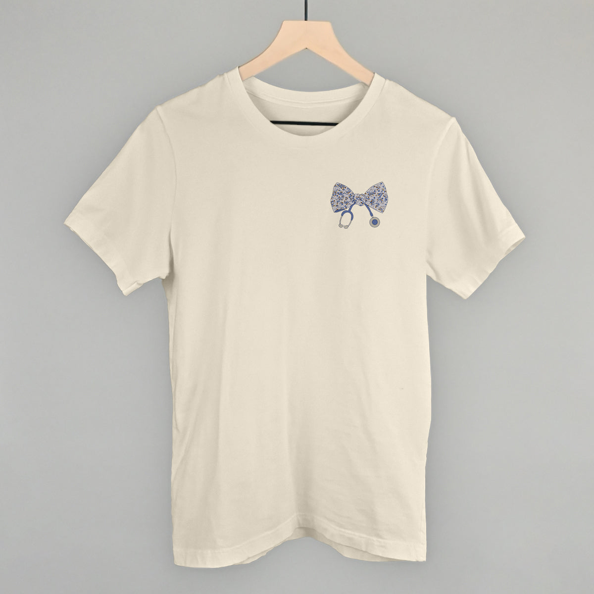 Stethoscope Floral Bow (Left Chest)