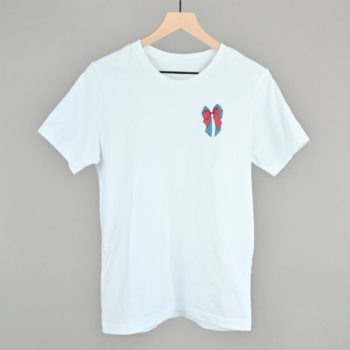 Red & Blue Layered Bow (Left Chest)