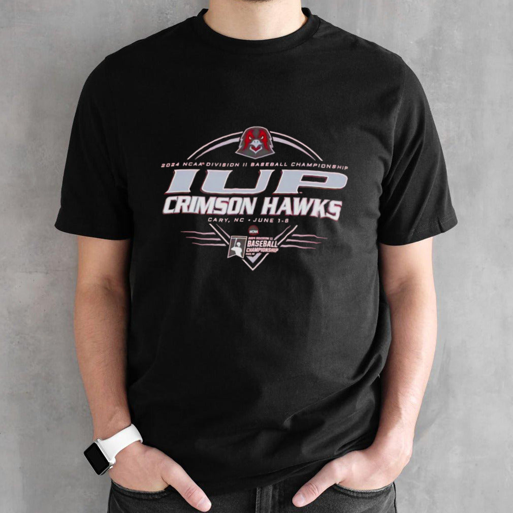 IUP Crimson Hawks 2024 NCAA Division II baseball championship shirt