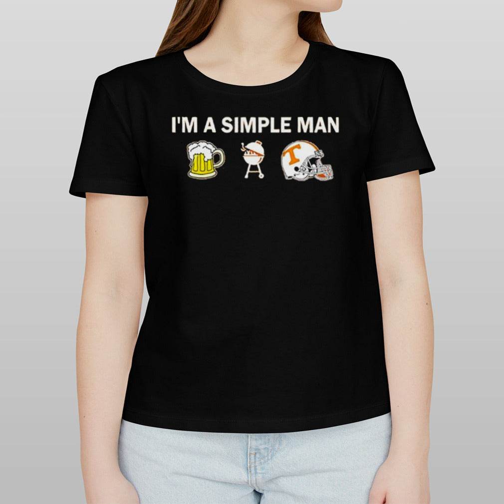 Iâ€™m A Simple Man I Like Beer BBQ And Tennessee Volunteers Shirt