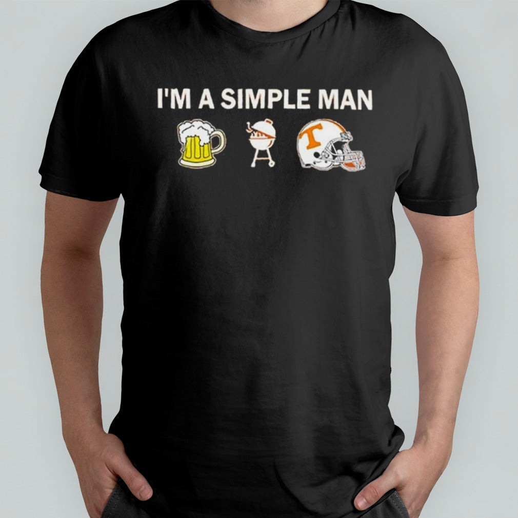 Iâ€™m A Simple Man I Like Beer BBQ And Tennessee Volunteers Shirt