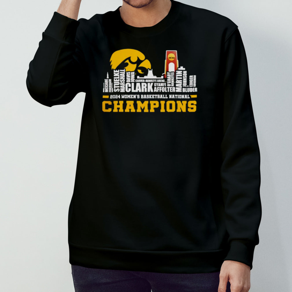 Iowa Hawkeyes 2024 Womensâ€™s Basketball National Champions Team shirts