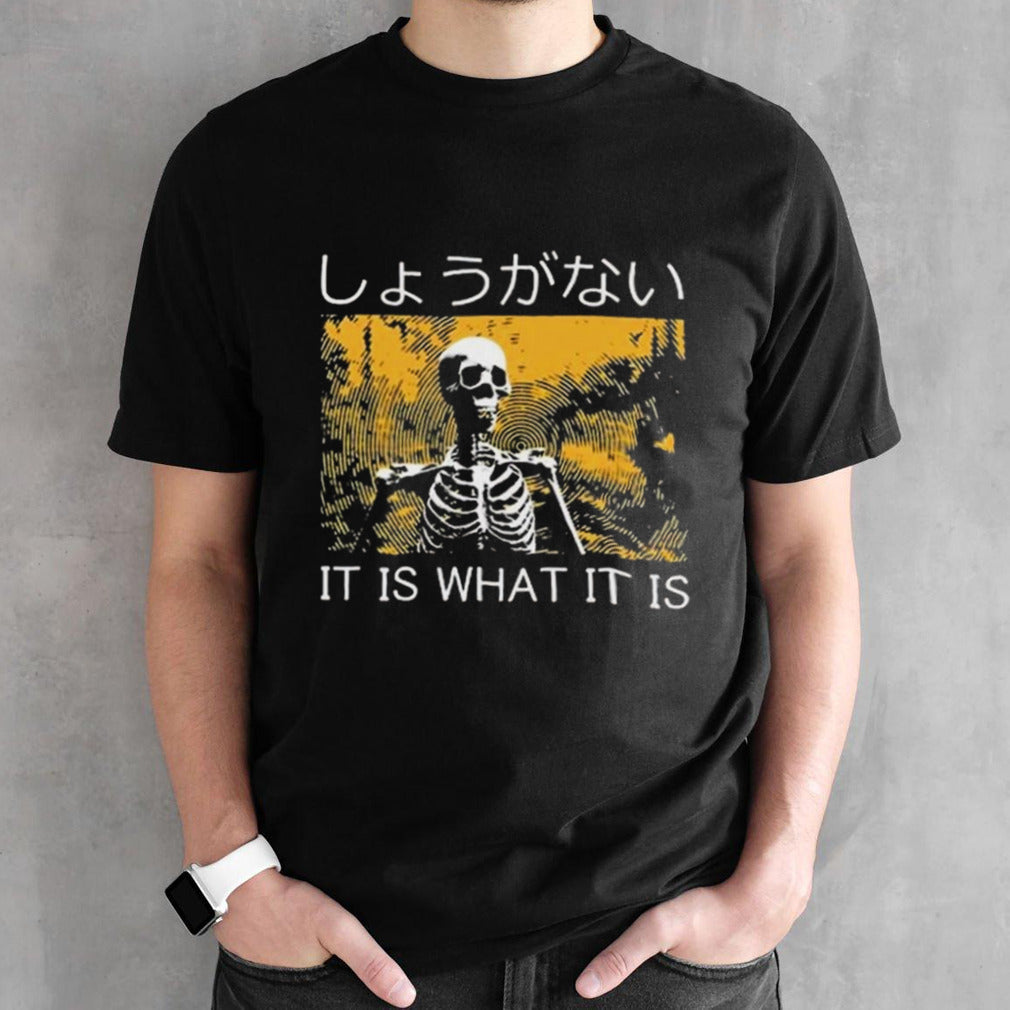 It Is What It Is Skeleton Washed T-shirt