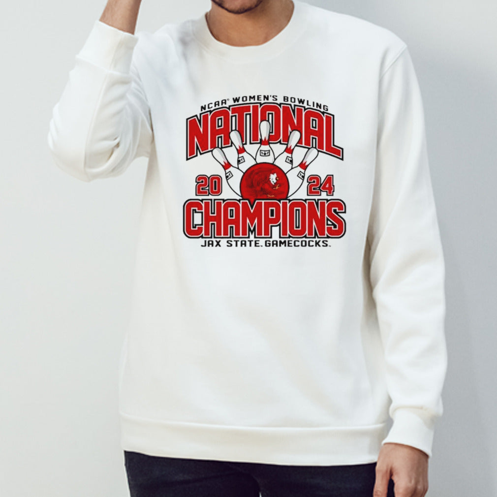 Jacksonville State Gamecocks 2024 NCAA Womensâ€™s Bowling National Champions shirts