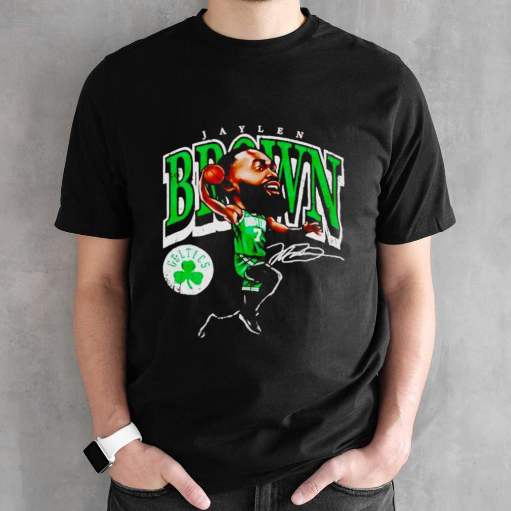 Jaylen Brown Boston Celtics signature cartoon shirts